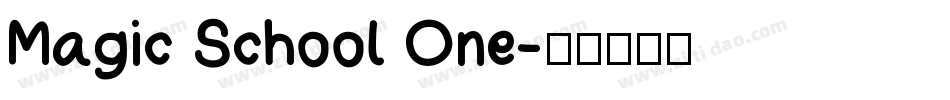 Magic School One字体转换